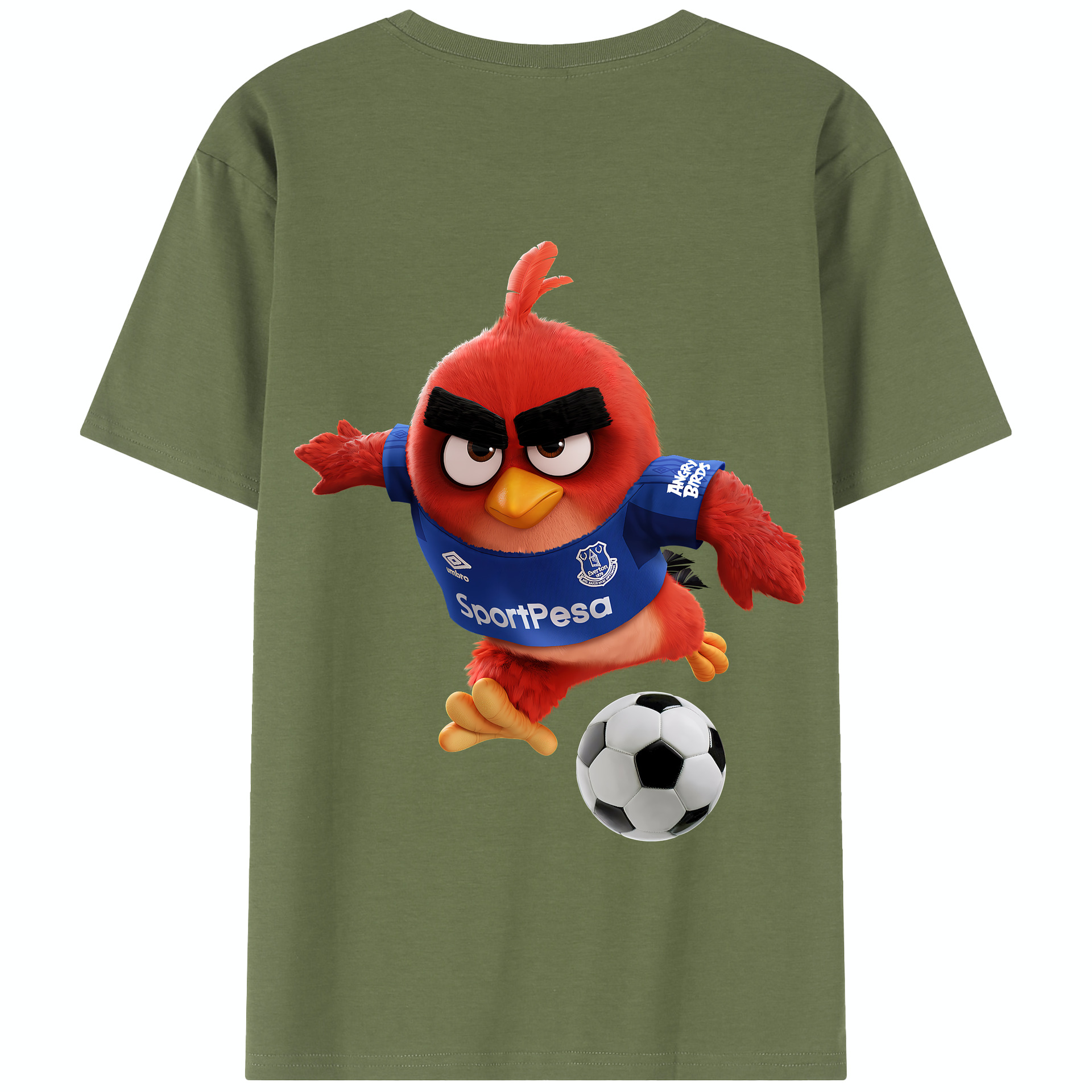 （画像用） Angry Birds アングリーバード 綿100％半袖Tシャツ（背面プリント）